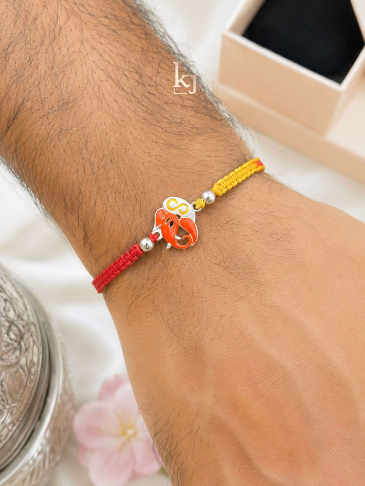 92.5 silver Shree Ganeshay rakhi