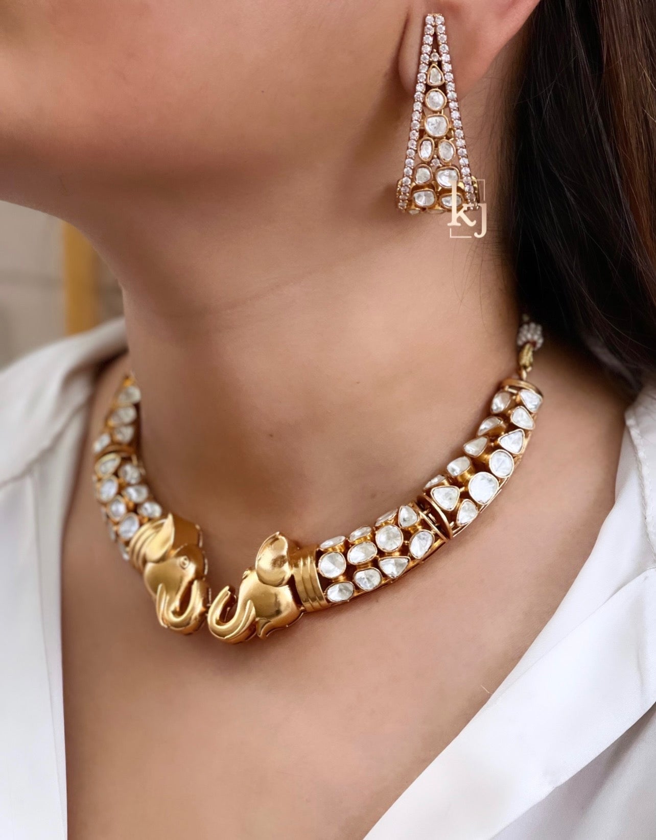 Elephant necklace set