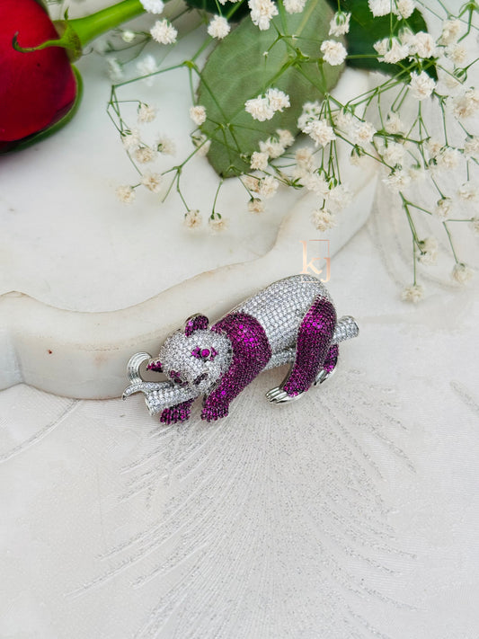 Panda brooch