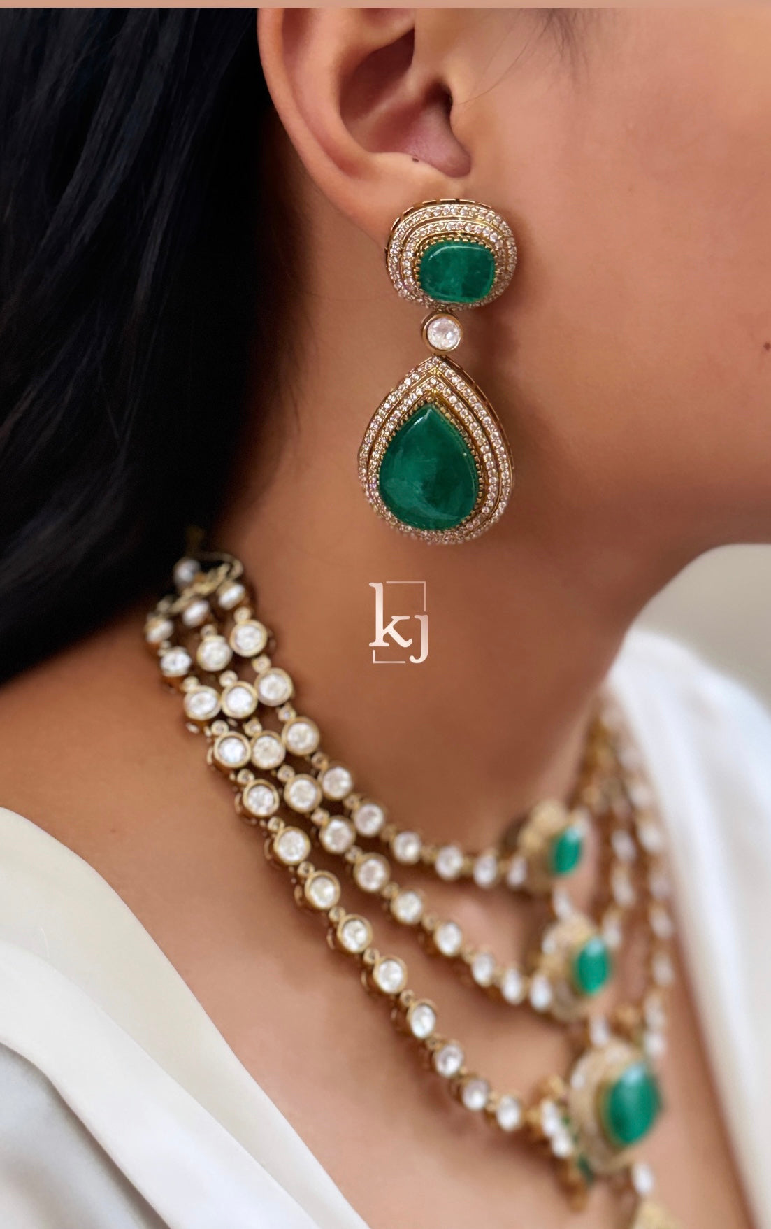 Naina 3 layer necklace set