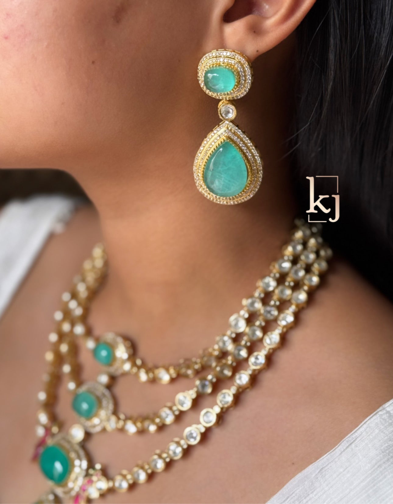 Naina 3 layers Necklace set