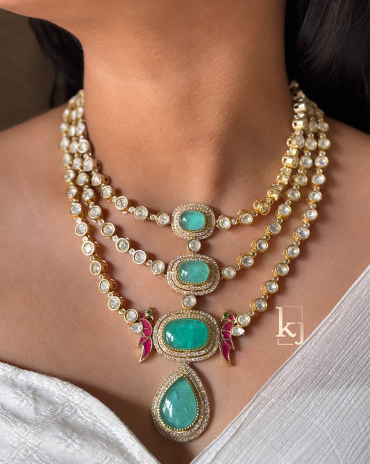 Naina 3 layers Necklace set