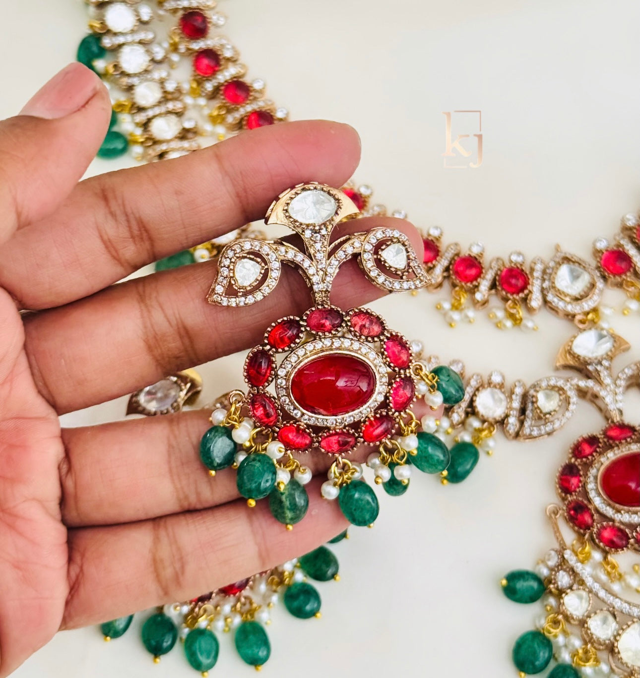 malika polki necklace set