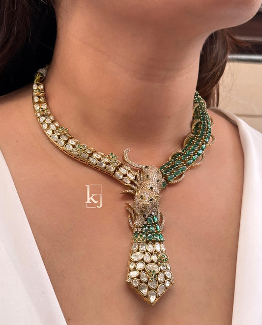 Leopard necklace set