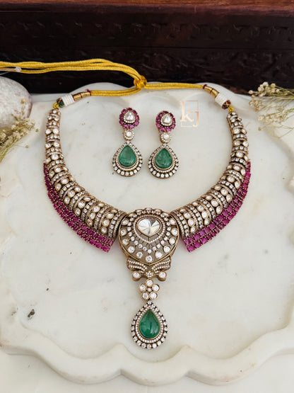 Surkh necklace set