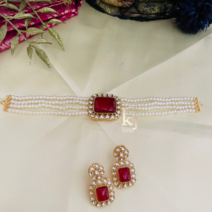 Farisha Stone Chokers Set