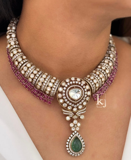 Surkh necklace set