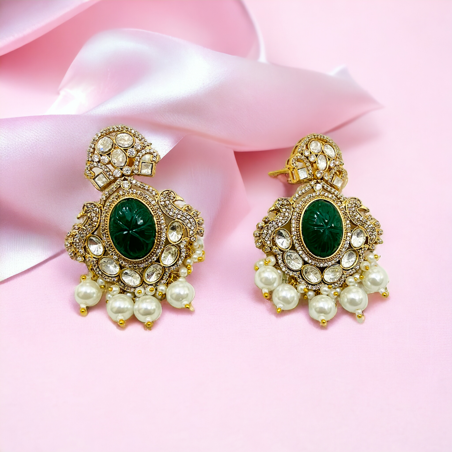 Panna Nawaabi Polki Earrings