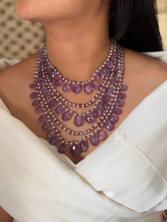 Anais Mala real amethyst