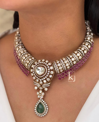 Surkh necklace set