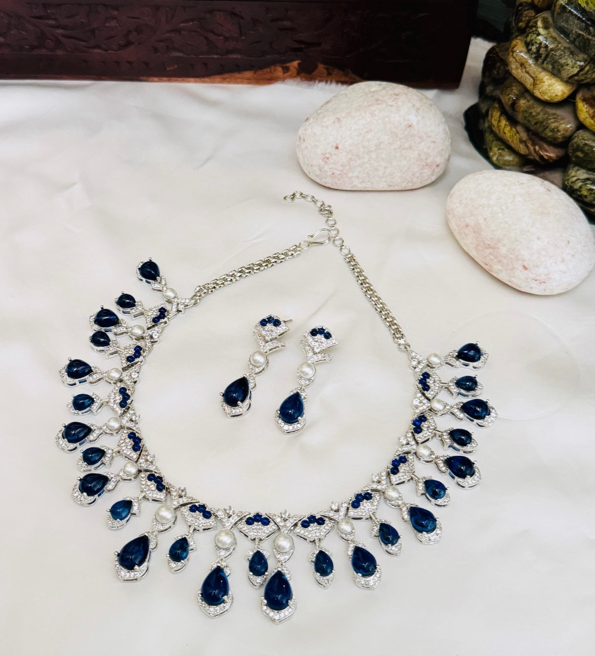 Periwinkle Blue Necklace set