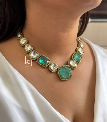 Cyan necklace set