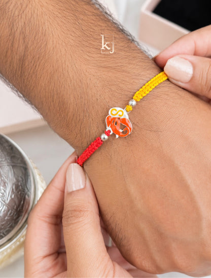 92.5 silver Shree Ganeshay rakhi