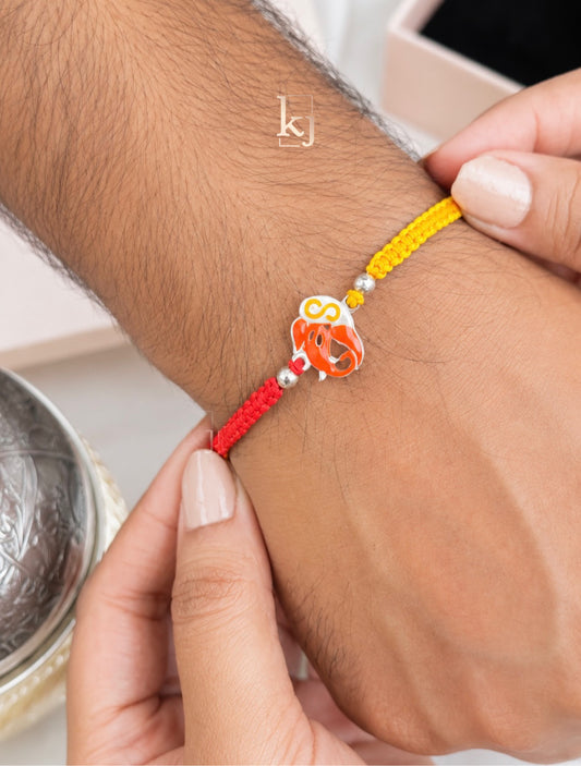 92.5 silver Shree Ganeshay rakhi