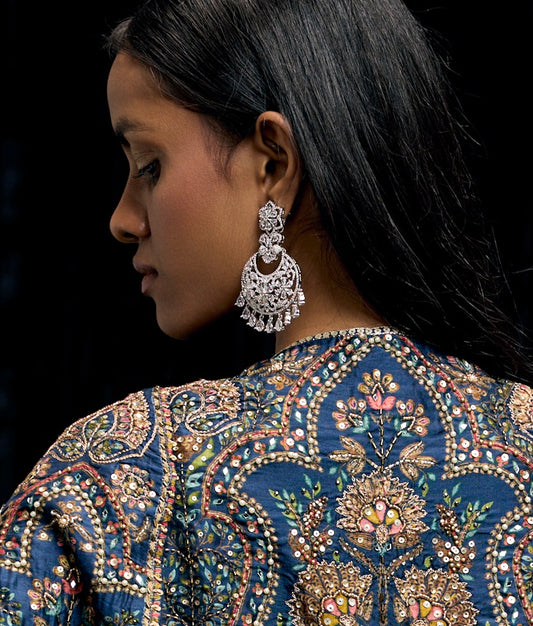 Rebeca Earrings with maang tikka set
