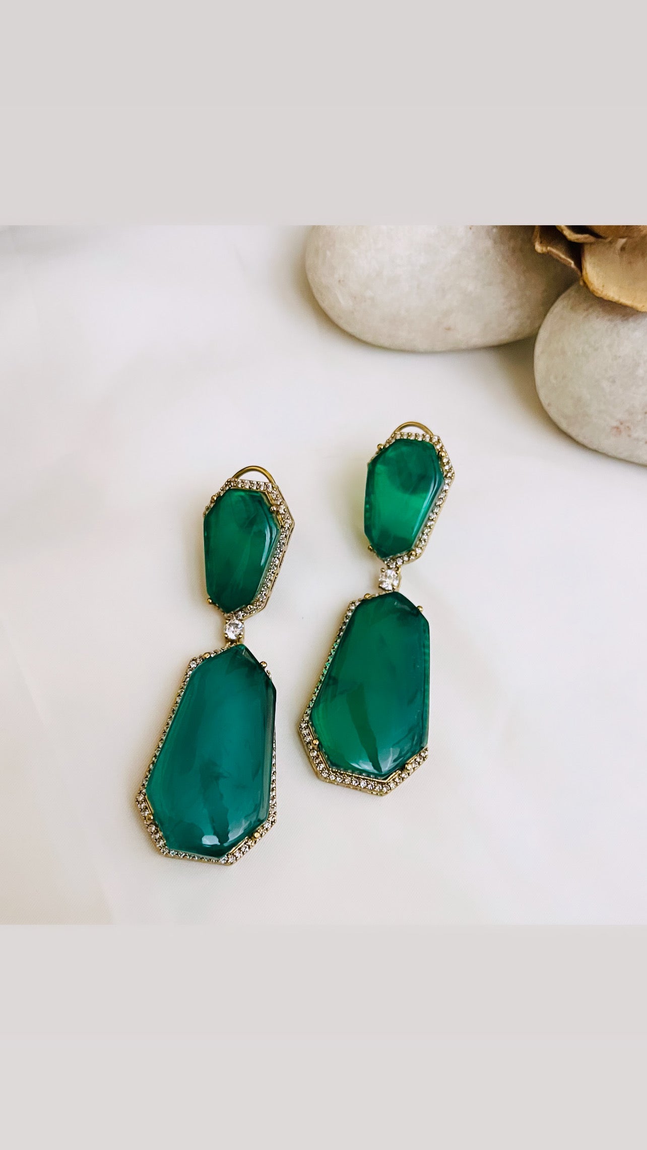 Amelia Green Earrings