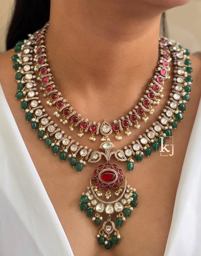 malika polki necklace set
