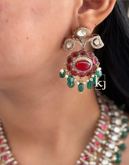 Ratnamalika polki necklace set