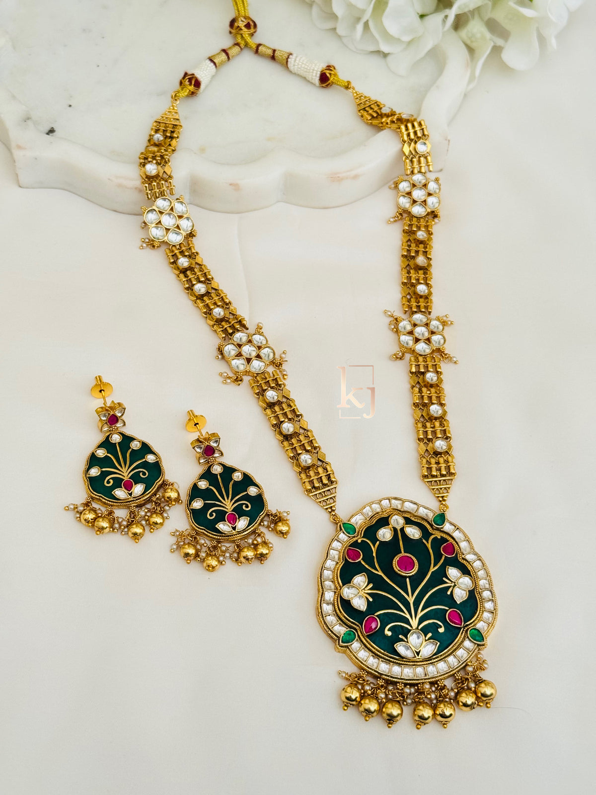 Sage pendant set