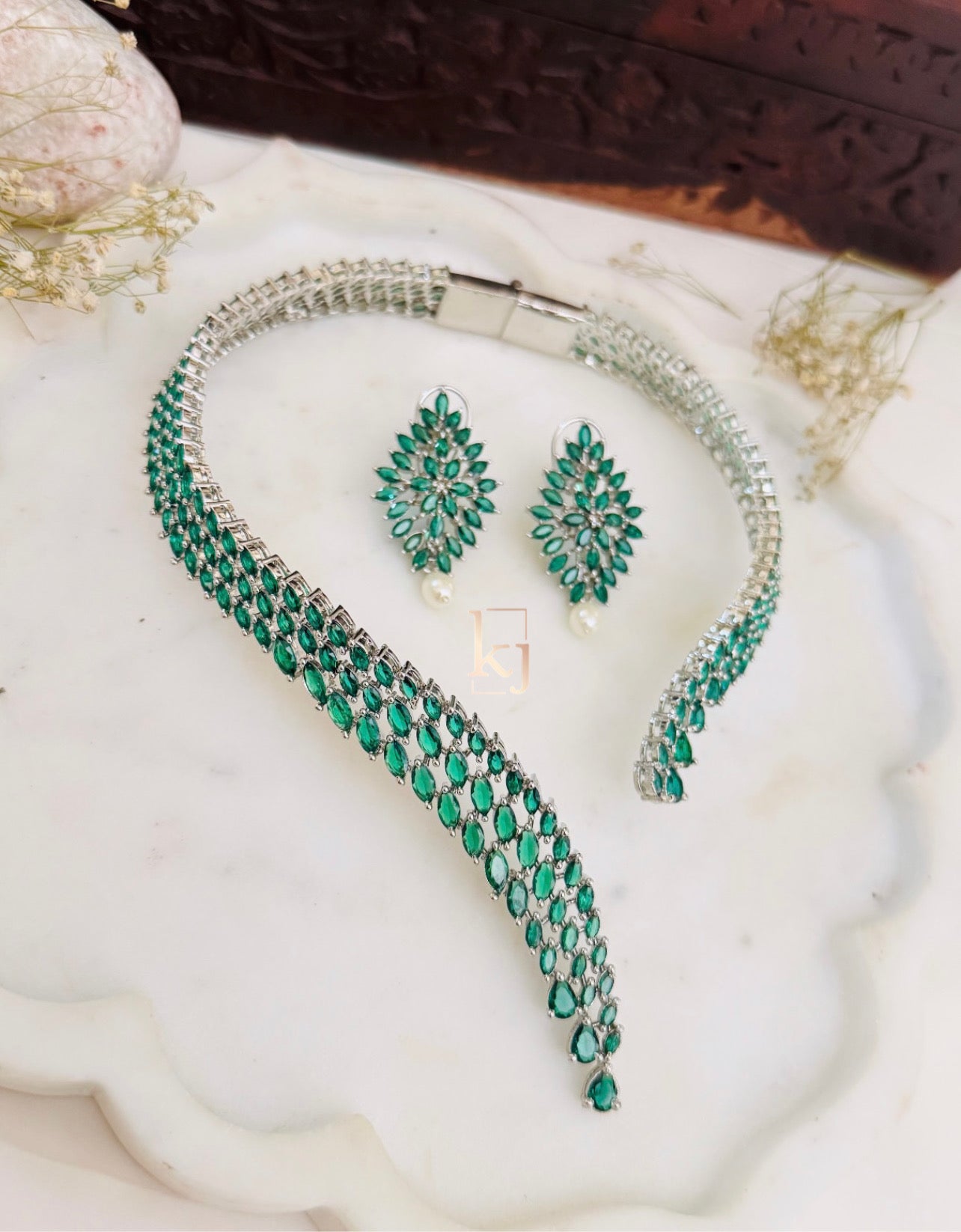 Onyx necklace set