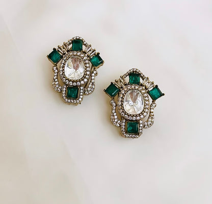 Olive Studs Earrings