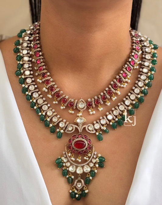 malika polki necklace set