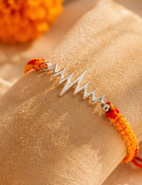 92.5 Silver Lifeline symbol Rakhi