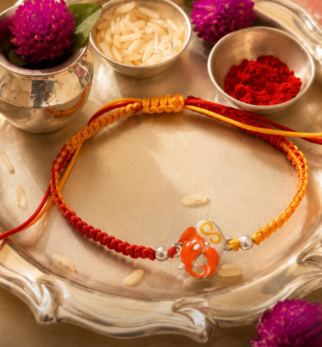 92.5 silver Shree Ganeshay rakhi