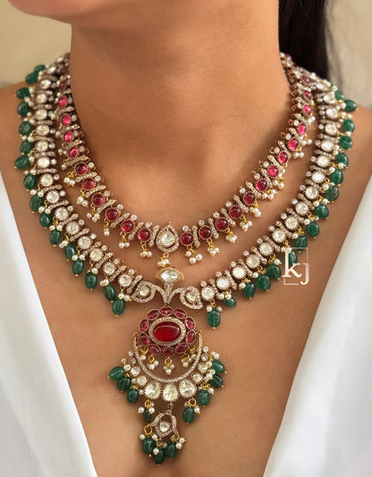 malika polki necklace set