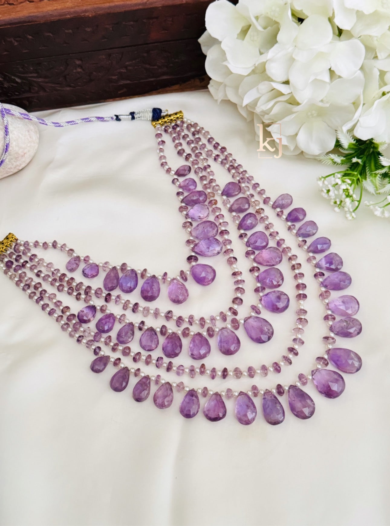 Anais Mala real amethyst