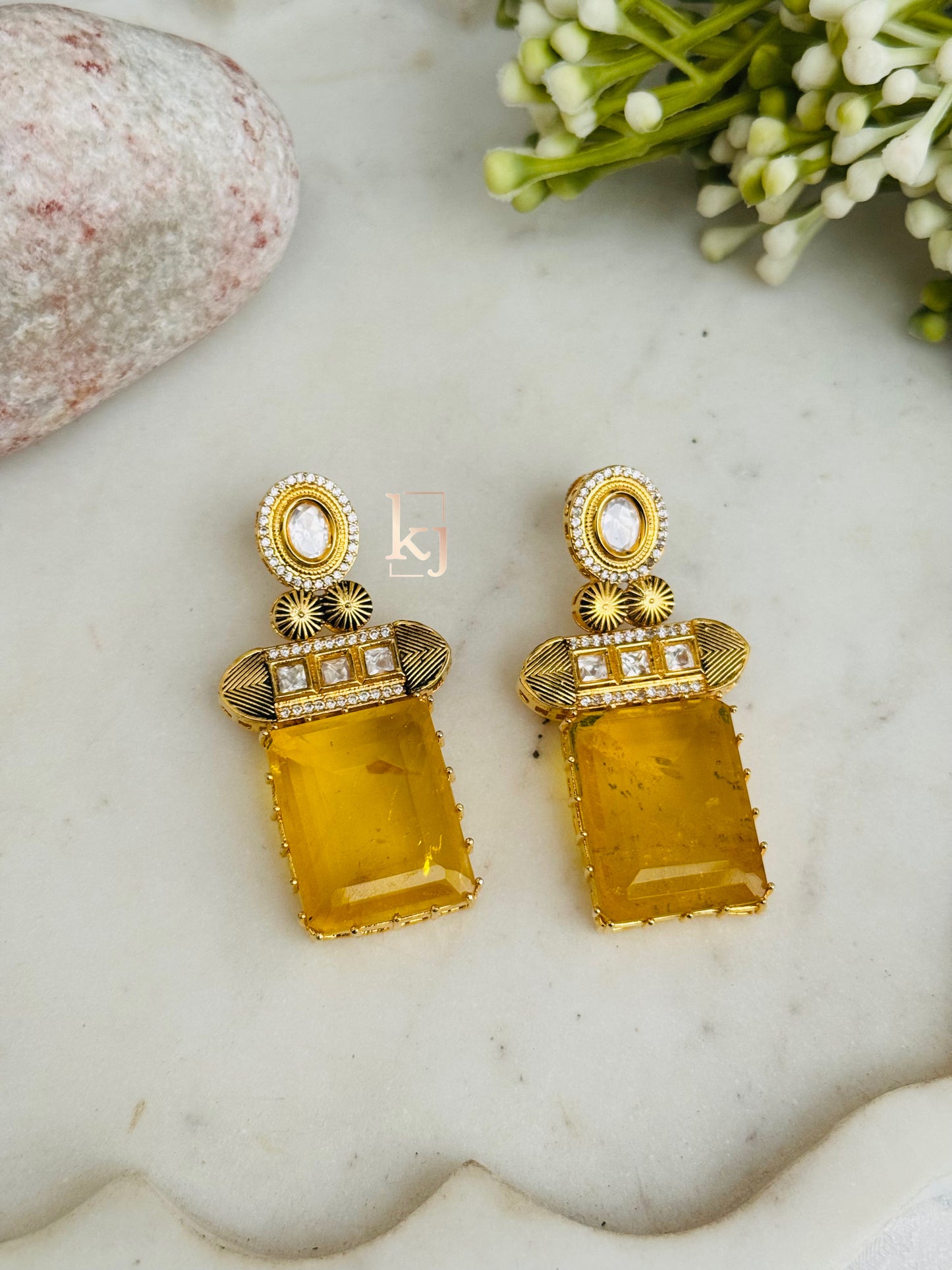 Mira Stone Earrings