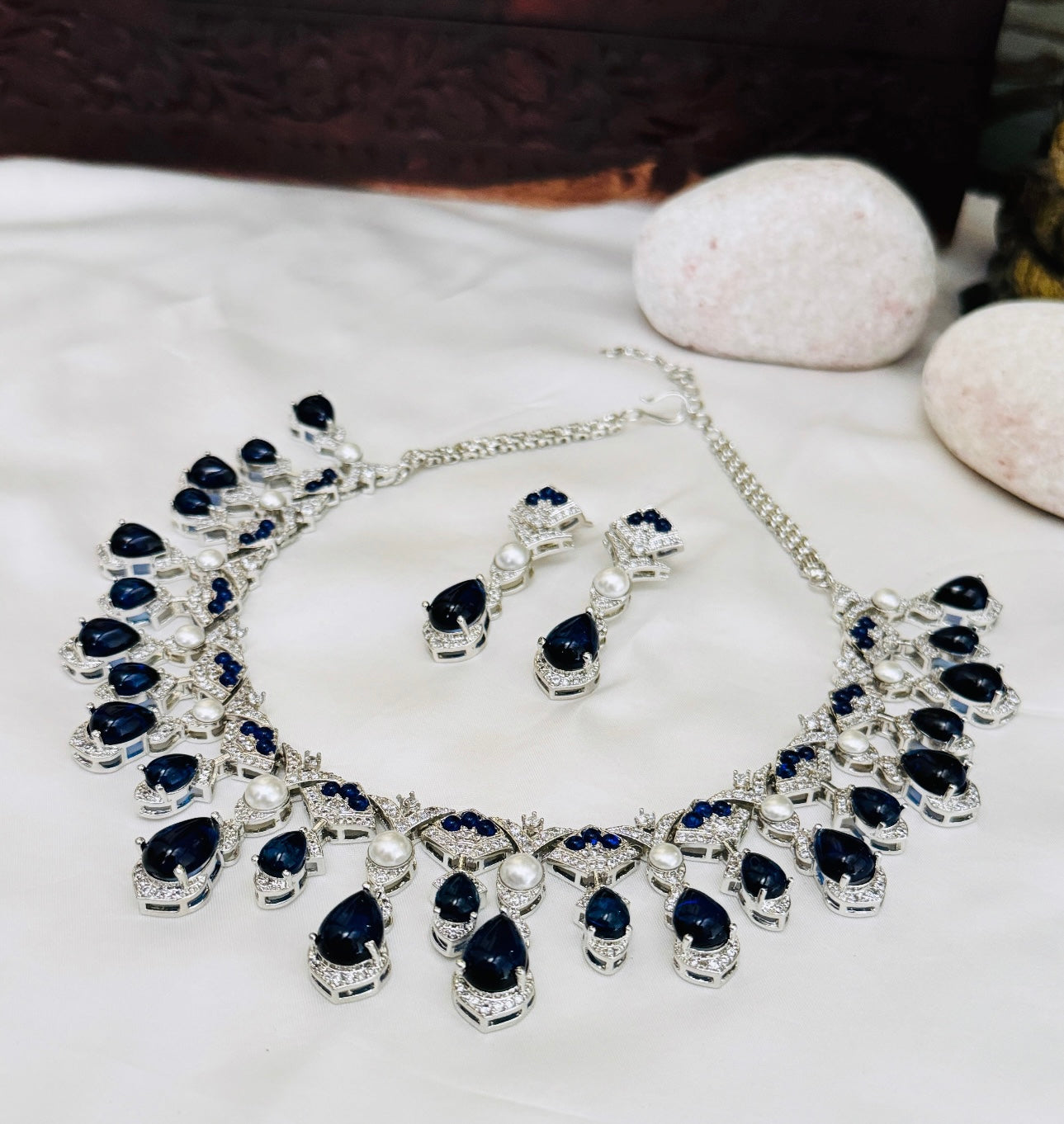 Periwinkle Blue Necklace set