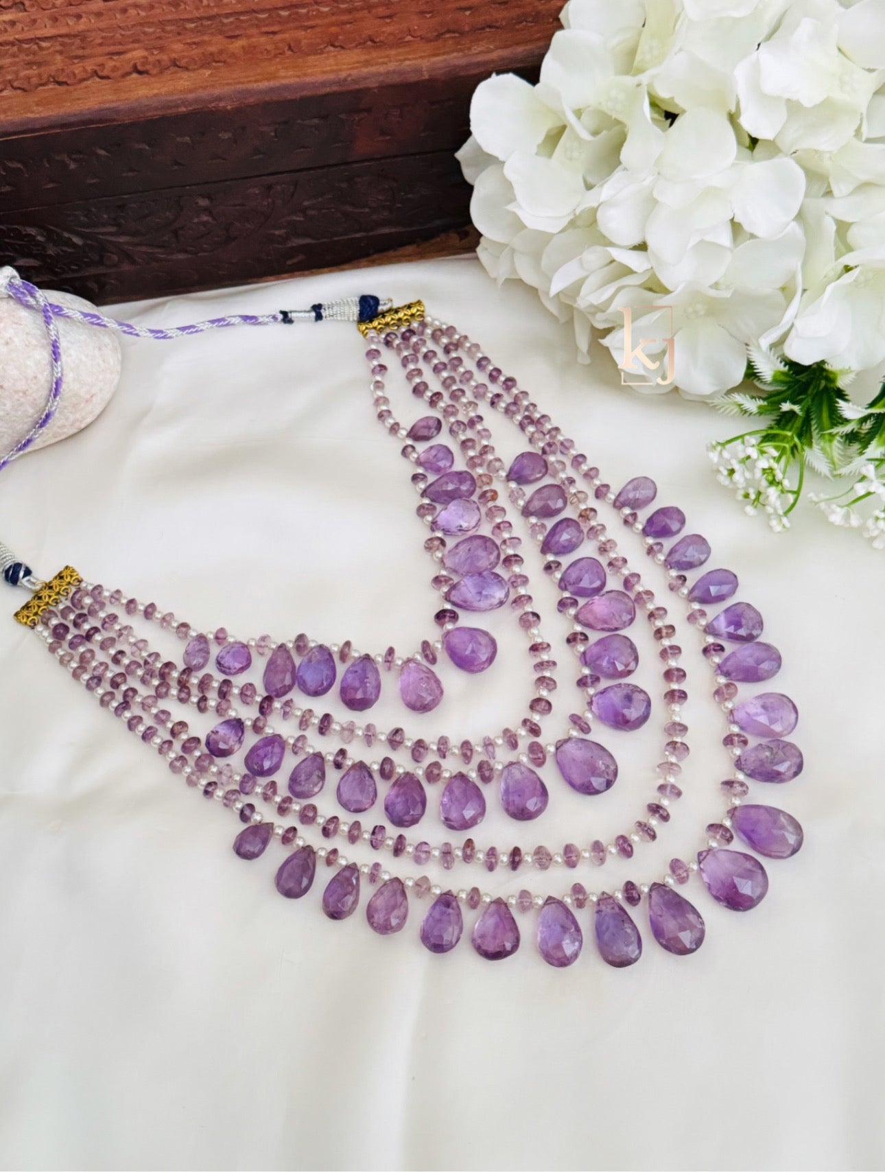 Anais Mala real amethyst