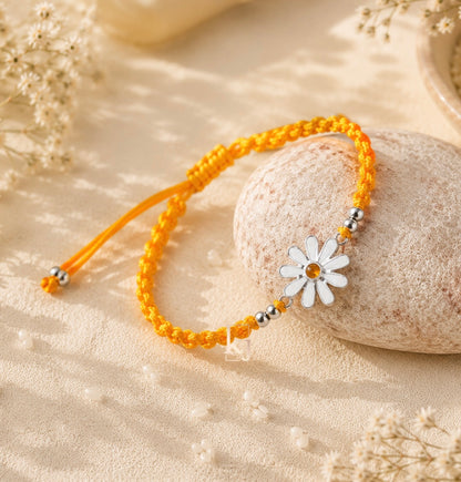 92.5 Silver Floral Rakhi