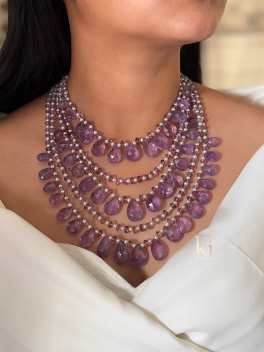 Anais Mala real amethyst