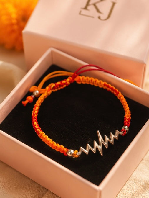92.5 Silver Lifeline symbol Rakhi