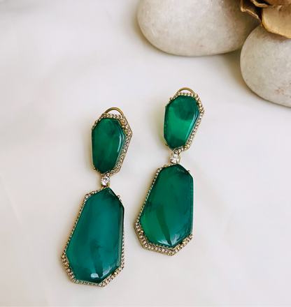 Amelia Green Earrings