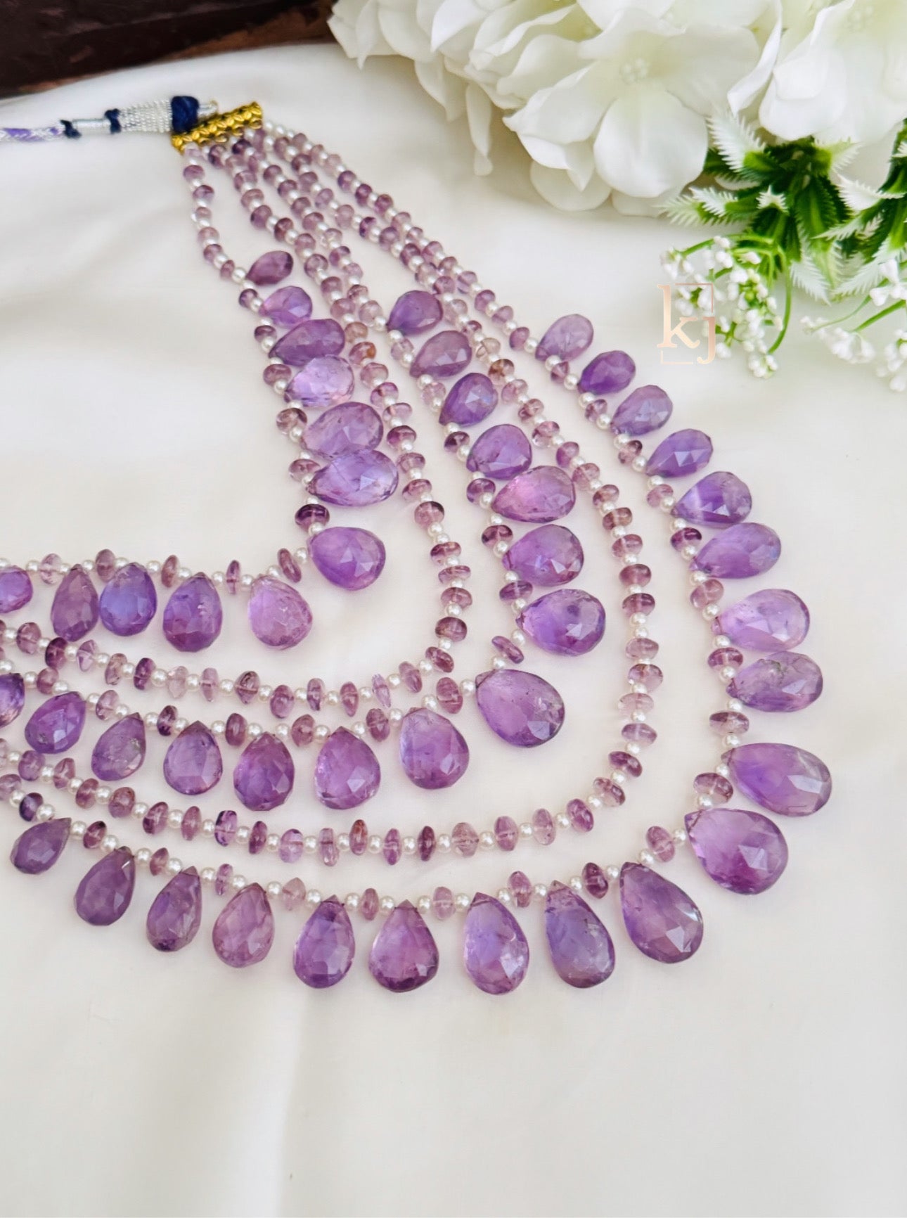 Anais Mala real amethyst