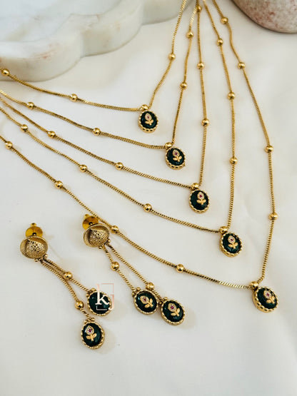 Lira 5 layer elegant necklace set