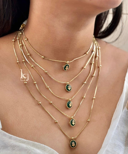 Lira 5 layer elegant necklace set