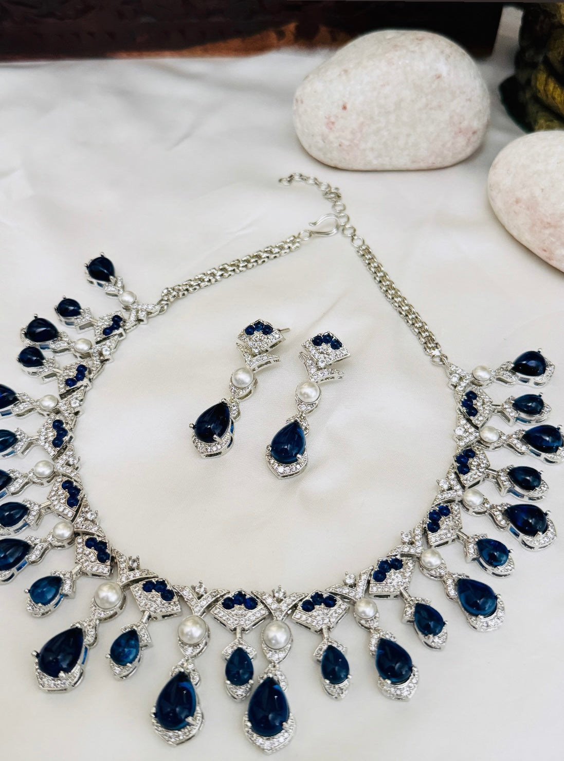 Periwinkle Blue Necklace set