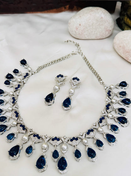 Periwinkle Blue Necklace set