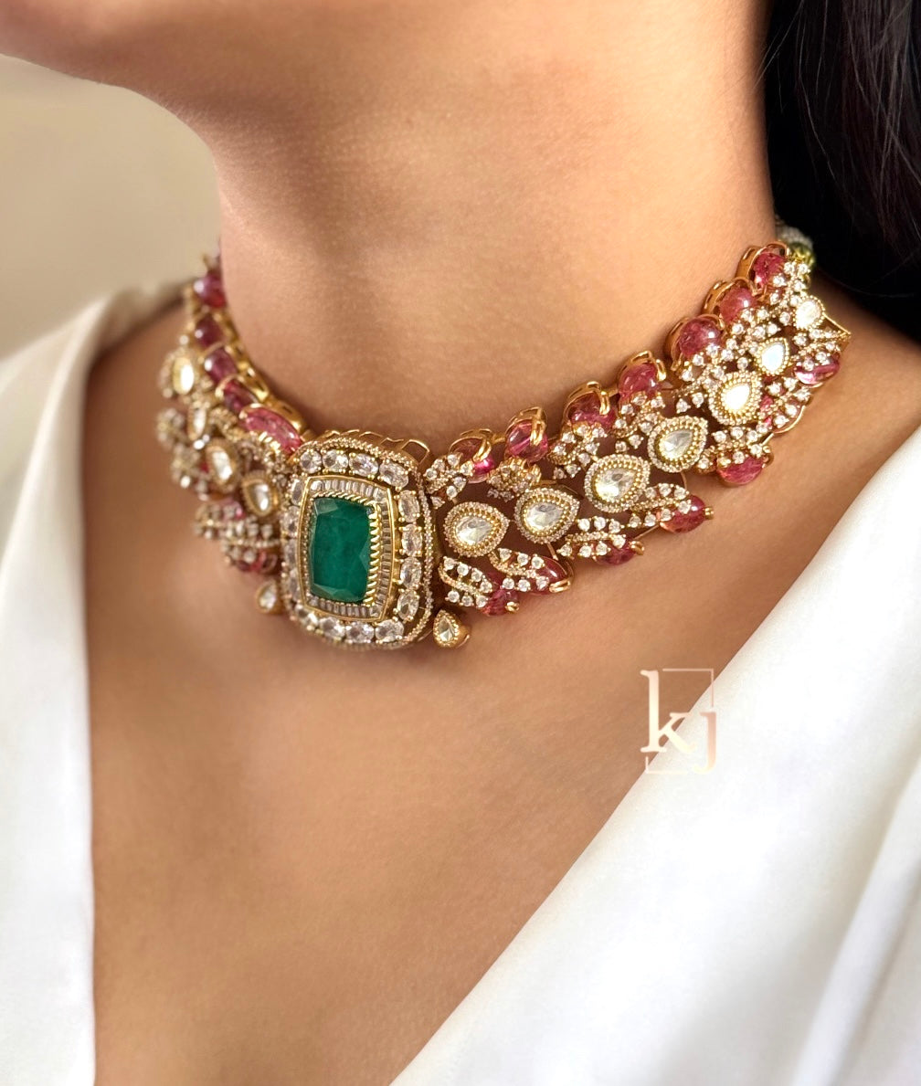 Firoza choker set