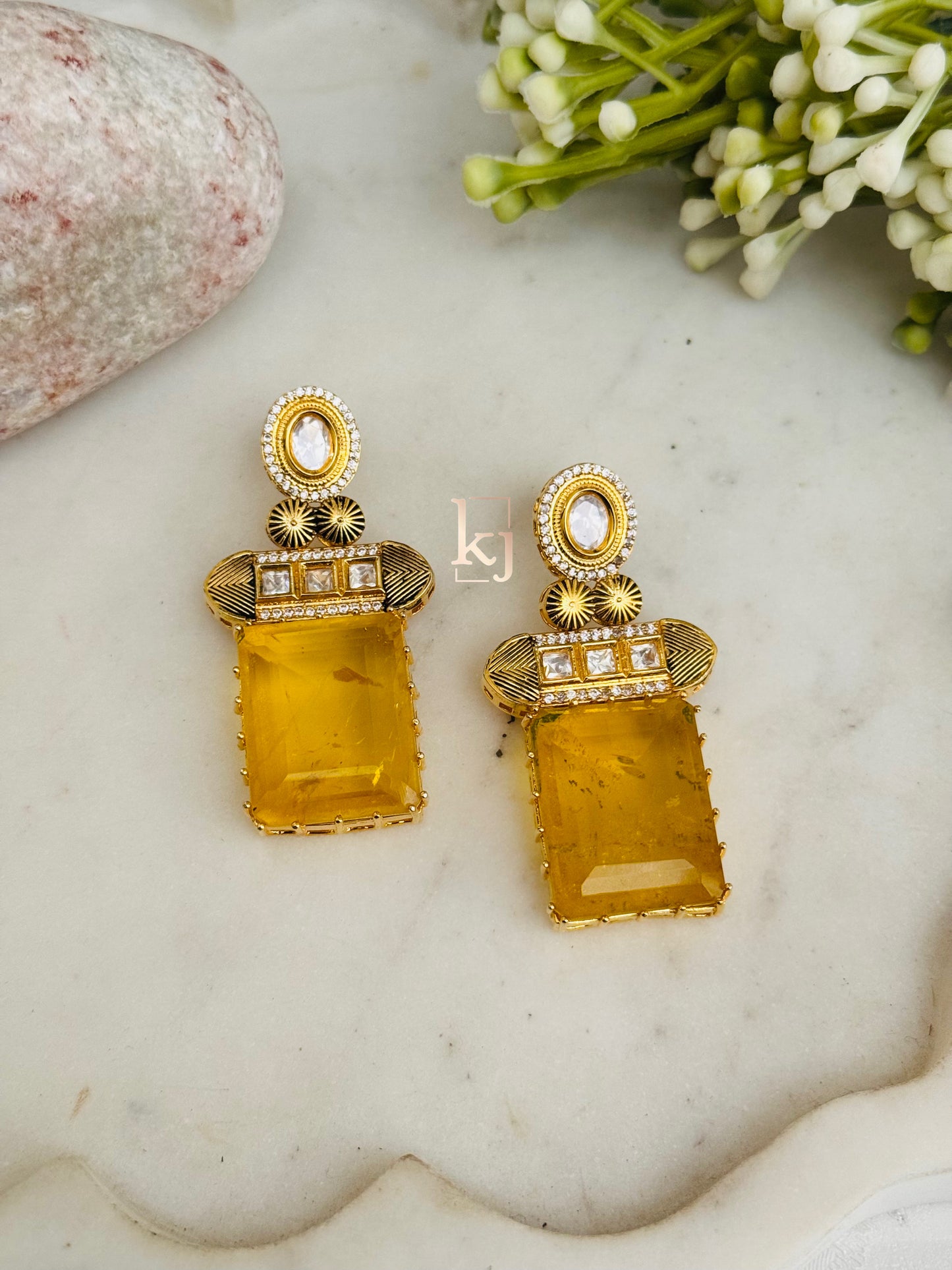 Mira Stone Earrings