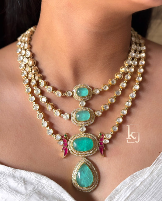 Naina 3 layers Necklace set
