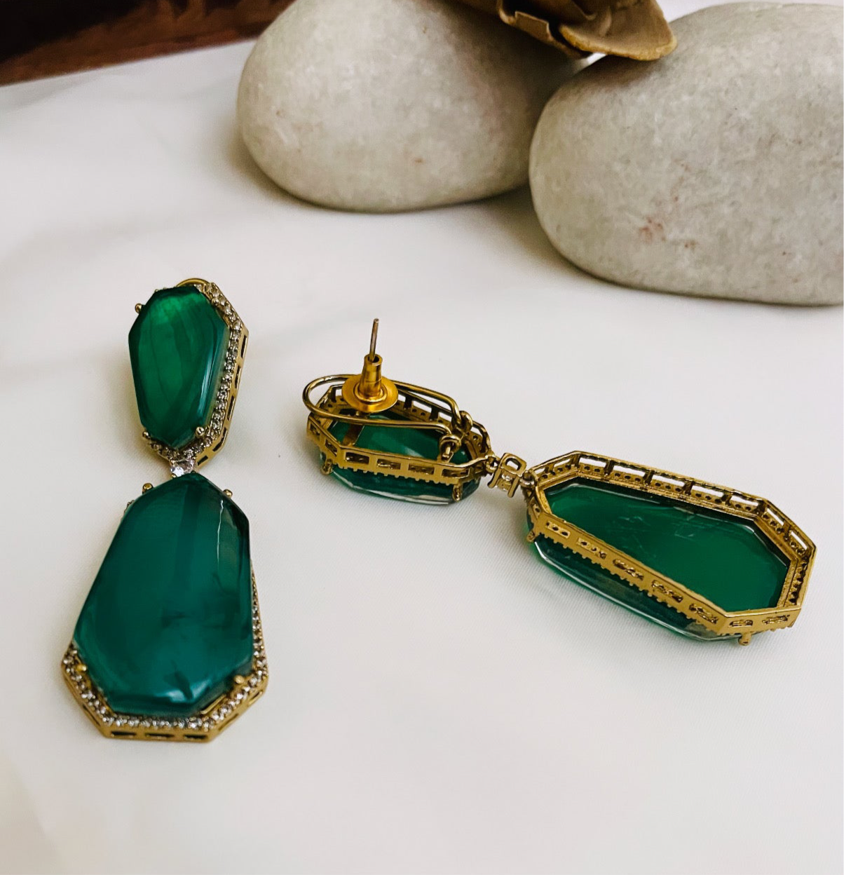 Amelia Green Earrings