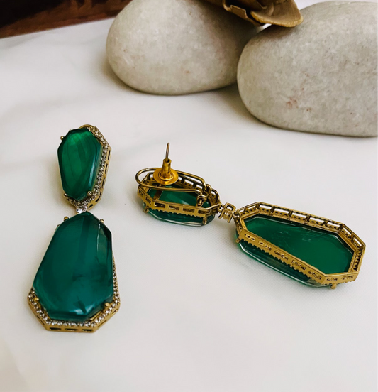 Amelia Green Earrings