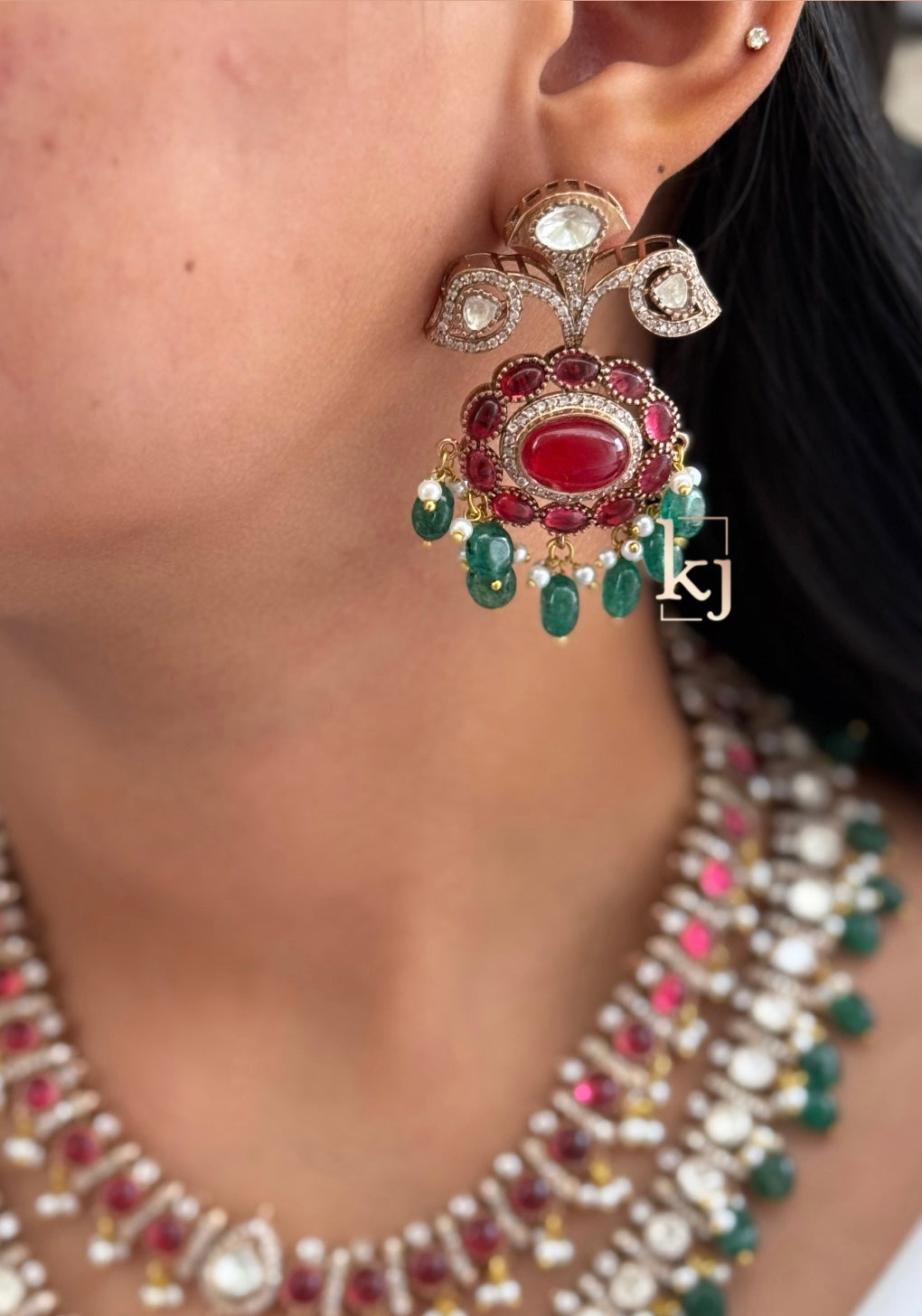 malika polki necklace set