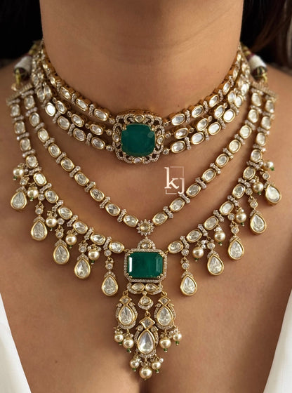 Zoya bridal choker and necklace set