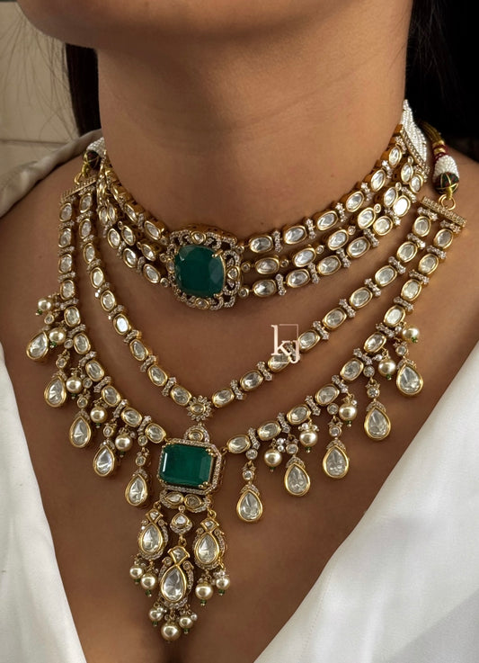 Zoya bridal choker and necklace set